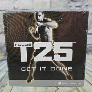 Focus T25 Base Kit Home Workout DVD Box Set Alpha Beta New Sealed Fitness Cardio